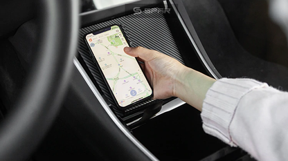 CARBON FIBER ULTRA-FAST WIRELESS PHONE CHARGER FOR TESLA MODEL 3