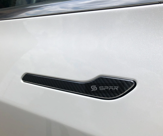 Carbon Fiber Door Handle Vinyl Stickers for Tesla Model 3/Y