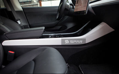 PEARL WHITE CENTER CONSOLE SIDE PANEL MOLDED TRIMS FOR TESLA MODEL 3-Y