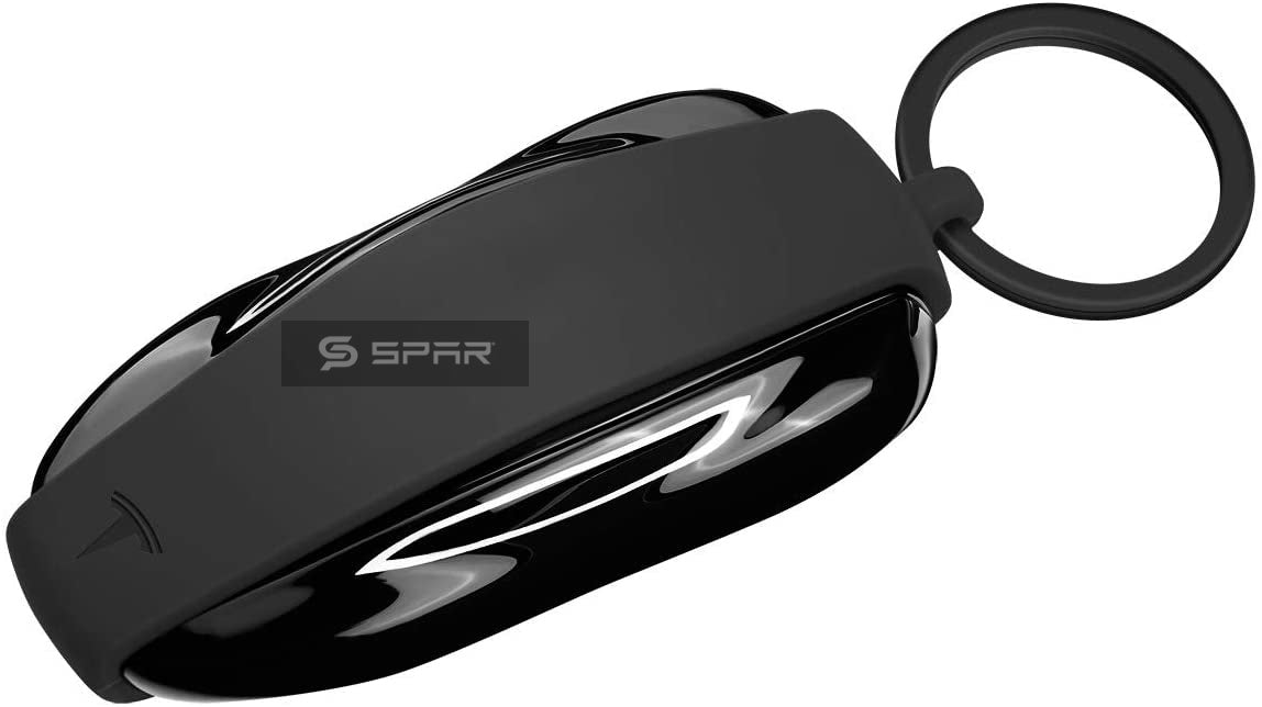غلاف أسود للمفتاح الذكي لسيارة من نوع تيسلا الطراز  (S/3/X/Y)