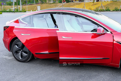 CARBON FIBER ANTI-COLLISION DOOR PROTECTION STRIP SET FOR TESLA MODEL 3