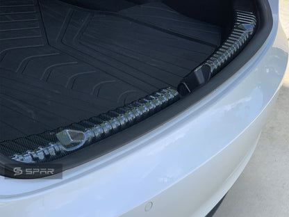 Carbon Fiber Trunk Inner Molding Chrome Delete Applique for Tesla Model 3/Y