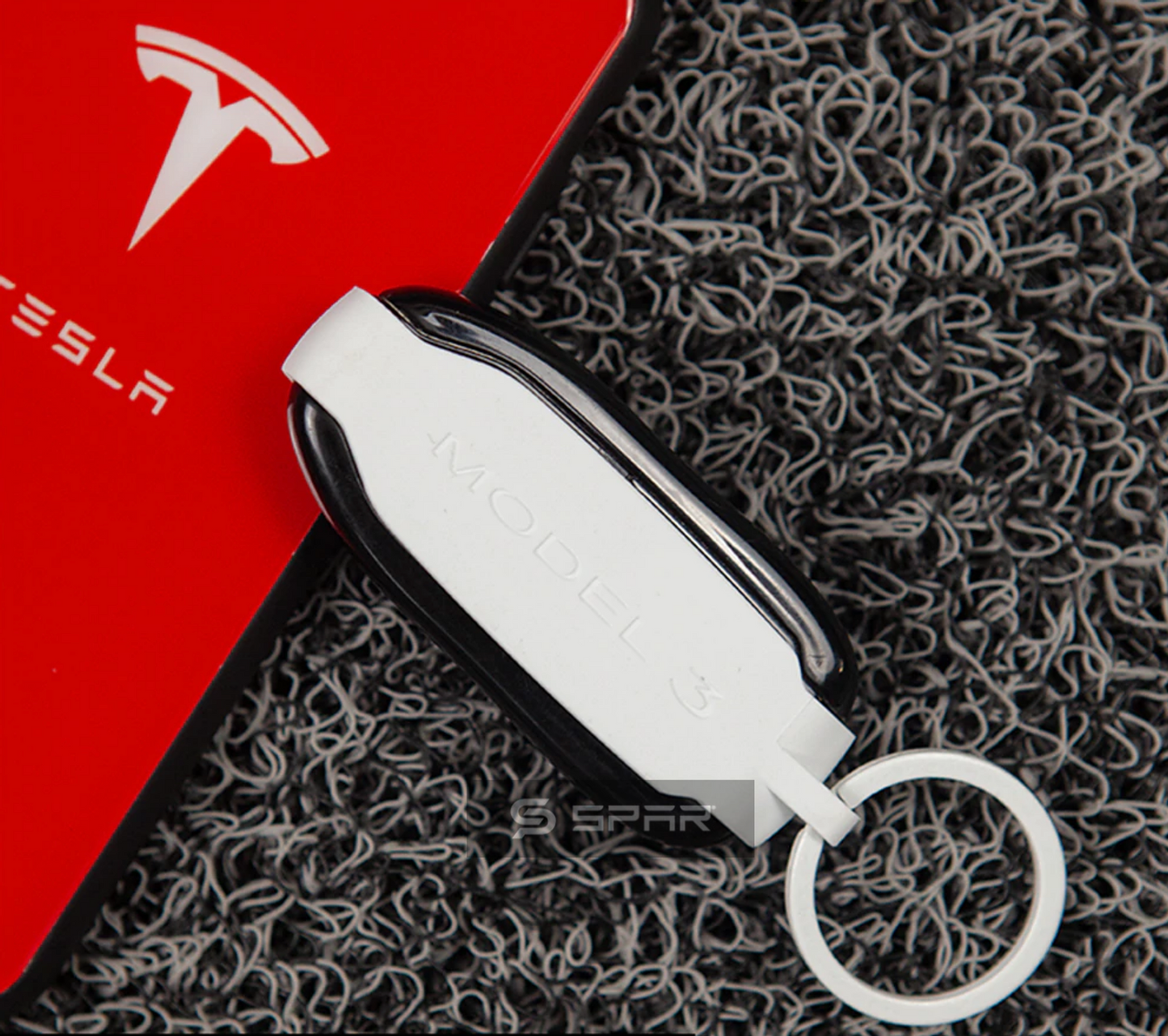 WHITE KEY FOB COVER FOR TESLA MODEL S-3-X-Y