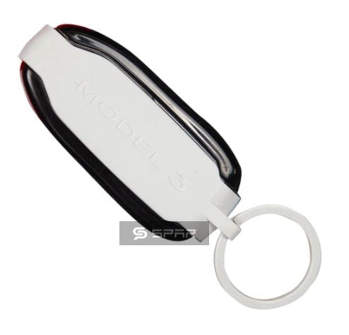 WHITE KEY FOB COVER FOR TESLA MODEL S-3-X-Y