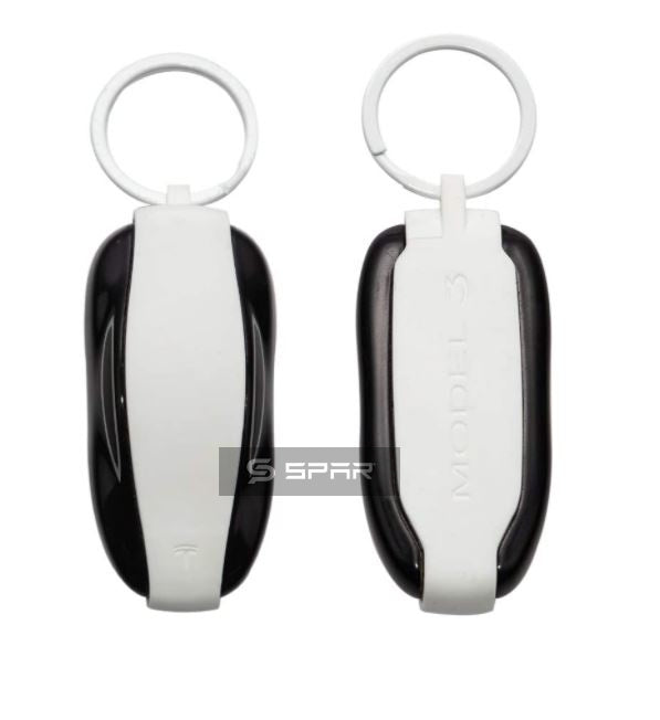 WHITE KEY FOB COVER FOR TESLA MODEL S-3-X-Y