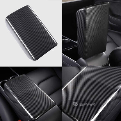 Carbon Fiber Armrest Trim for Tesla Model 3/Y