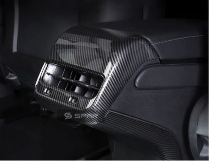 Carbon Fiber Rear Interior Trims for Tesla Model 3/Y