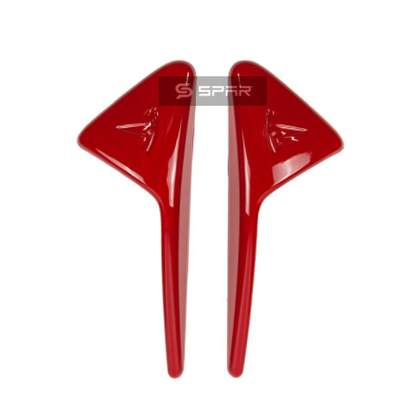 RED SIDE CAMERA MOLDED HOUSING COVERS FOR TESLA MODEL S-3-X-Y