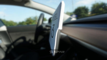 غطاء شاشة على شكل جراب أبيض اللون لسيارة من نوع تيسلا الطراز  3