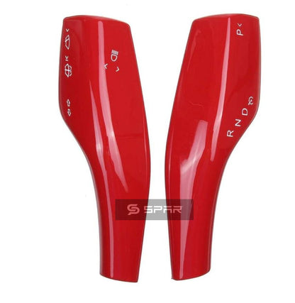 RED GEAR SHIFT MOLDED COVER TRIMS FOR TESLA MODEL 3-Y