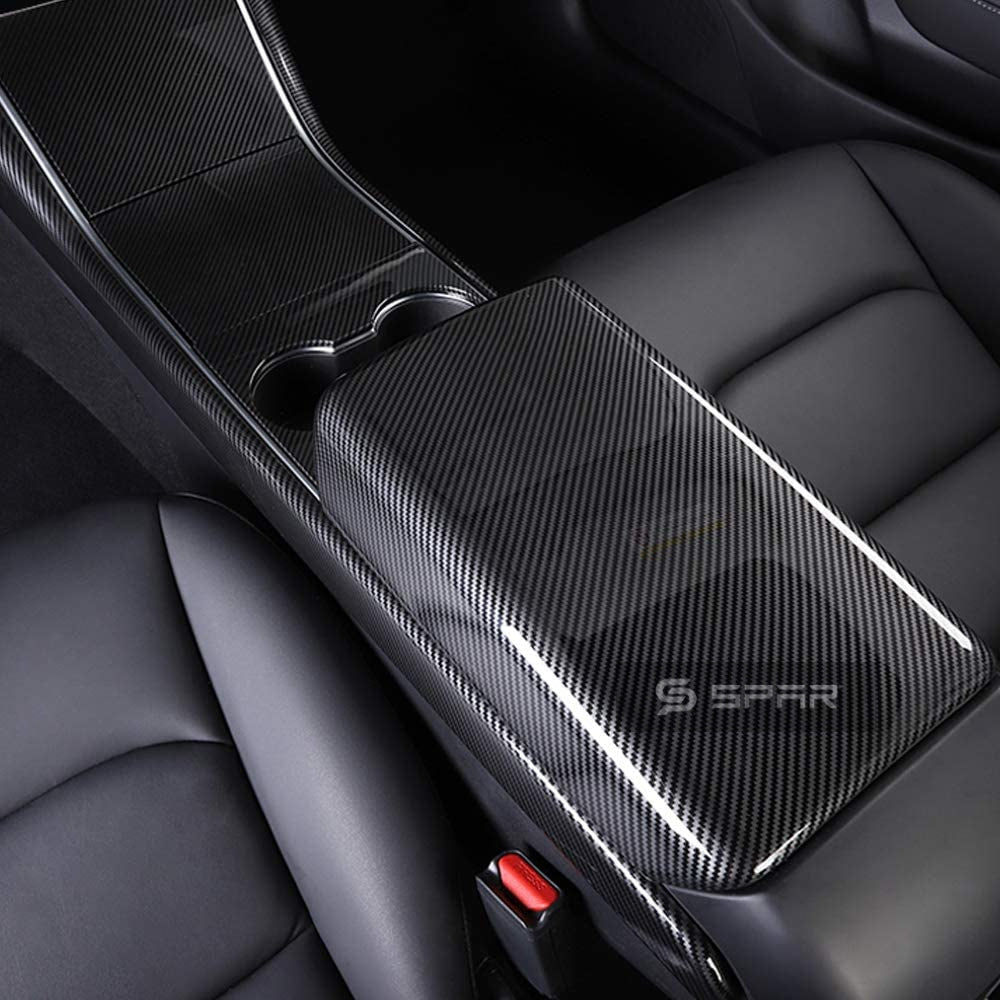 Carbon Fiber Armrest Trim for Tesla Model 3/Y