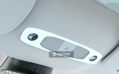PEARL WHITE READING LIGHT COVERING TRIMS (FRONT + REAR) FOR TESLA MODEL 3-Y