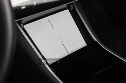PEARL WHITE ULTRA-FAST WIRELESS PHONE CHARGER FOR TESLA MODEL 3