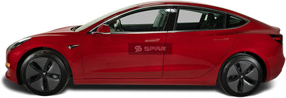 أغطية لمقابض الباب بلون أحمر لسيارة من نوع تيسلا الطراز (3/Y)