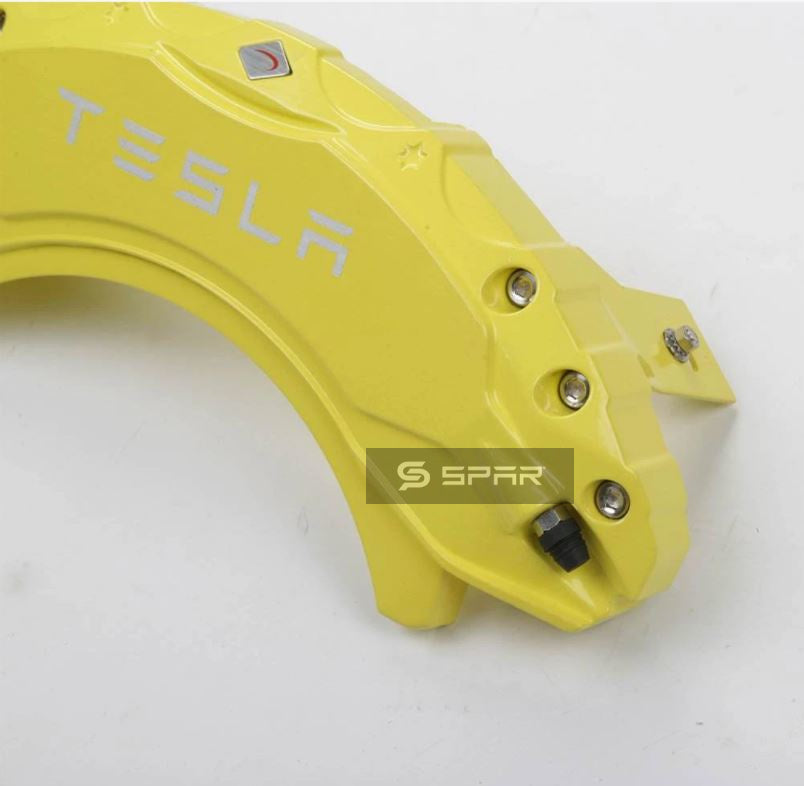 Yellow Brake Caliper Covers Kit for Tesla Model 3