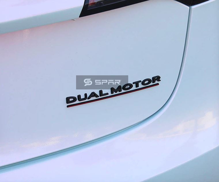 Matte Black Dual Motor Chrome Delete Sticker for Tesla Model S/3/X/Y