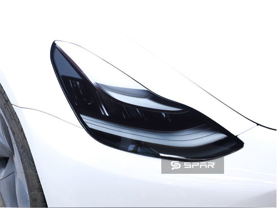 Tinted PPF Headlight Film for Tesla Model 3