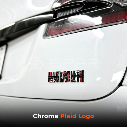 Plaid Logo Emblem for Tesla Model S/3/X/Y