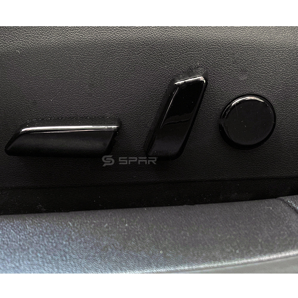 MATTE BLACK SEAT ADJUSTING BUTTON TRIMS FOR TESLA MODEL 3-Y