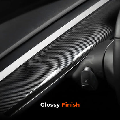 Carbon Fiber Molded Dashboard Trim for Tesla Model 3/Y
