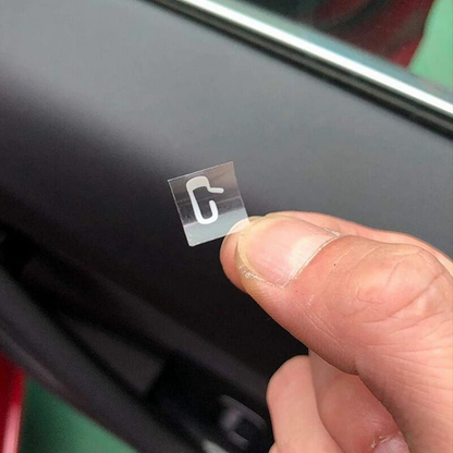 White Door Open Stickers for Tesla Model 3