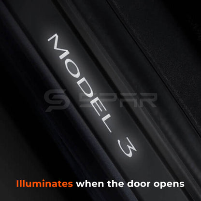 Illuminated Door Sills for Tesla Model 3-Y