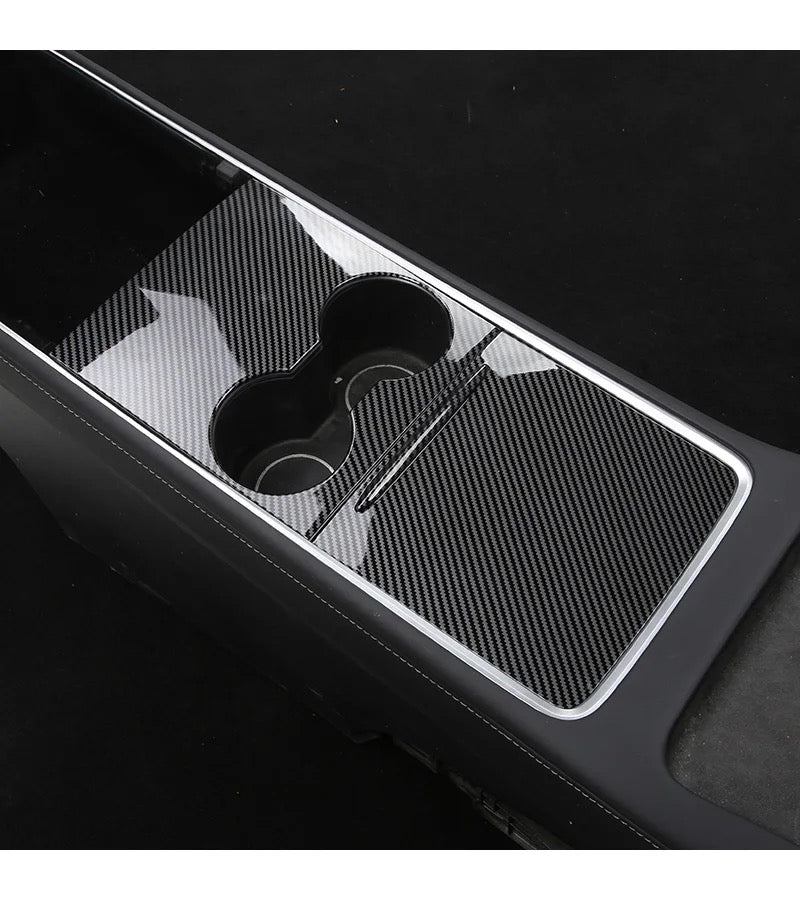 Carbon Fiber Center Console Trims for Tesla Model 3/Y